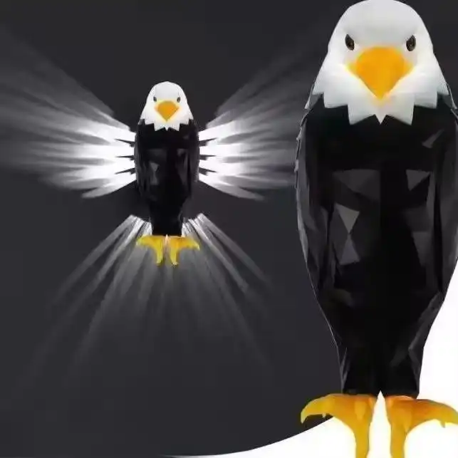 Eagle wall lamp, animal projection wall mounted personalized lamp, simple and creative home night light